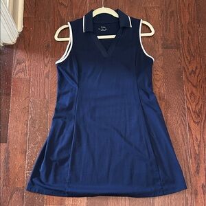 Stylish Navy Sleeveless Dress